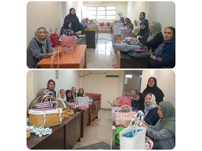 آموزش هنر تسمه بافی به بانوان بازنشسته گیلانی