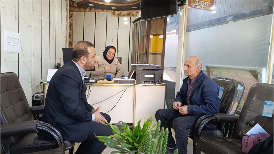 بازدید میدانی مدیر صندوق بازنشستگی استان گیلان از دفاتر پذیرش اسناد خسارت درمان بیمه تکمیلی